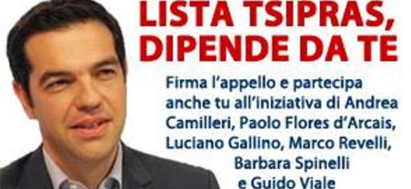 “Λίστα Τσίπρα” στην Ιταλία