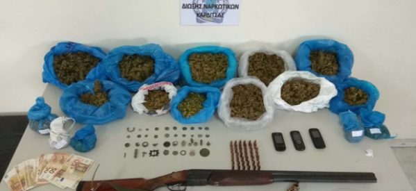 Τρίκαλα – Συνελήφθη 38χρονος για 3 κιλά κάνναβης και αρχαία νομίσματα