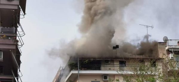 Φωτιά σε διαμέρισμα στα Τρίκαλα [εικόνες]